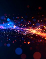 Abstract vibrant energy flow