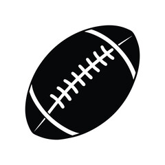 Football Silhouette Vector Art