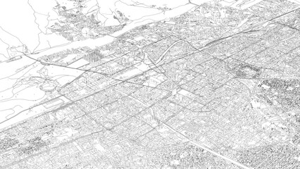 Naklejka premium 3D illustration of city and urban in Ulaanbaatar Mongolia