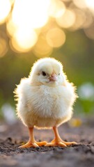 Cute chick in sunlight (1)
