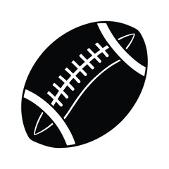 Football Silhouette Vector Art