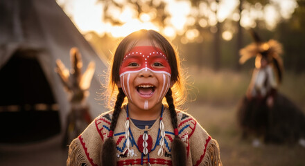 smile of a little Indian girl