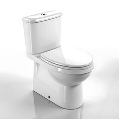Modern white ceramic toilet with sleek design and comfortable seating