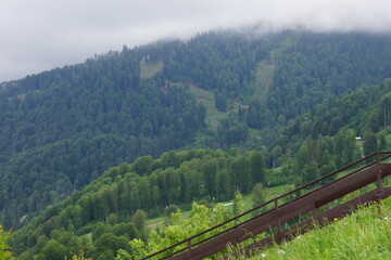 railway in the mountains