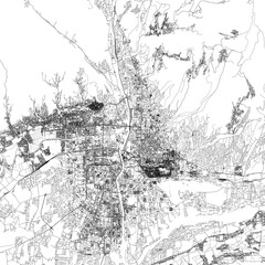 Obraz premium 3D illustration of city and urban in Dushanbe Tajikistan