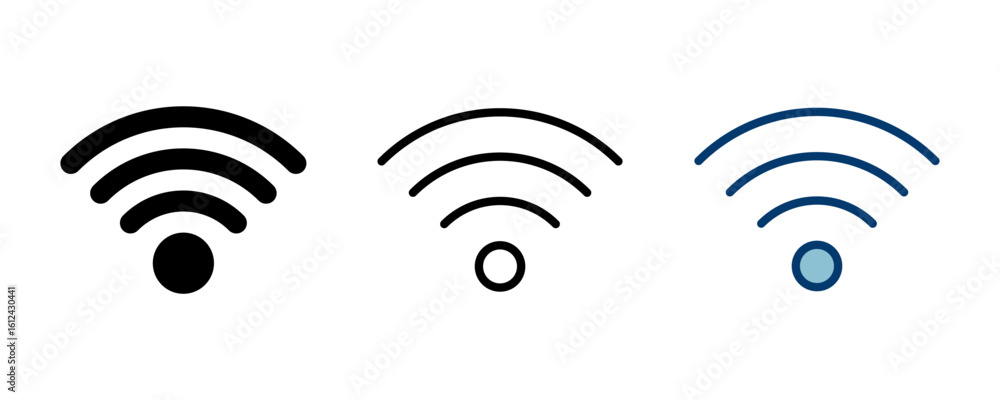 Poster wifi icon vector isolated on white background. signal vector icon. wireless and wifi icon or sign fo