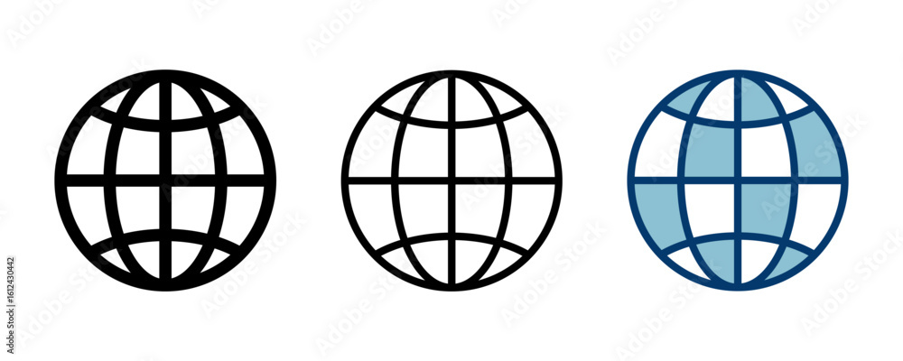 Wall mural web icon vector isolated on white background. website vector icon. internet world vector