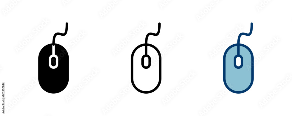 Aufkleber computer mouse icon vector isolated on white background. computer mouse vector icon