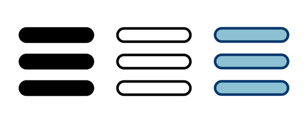 Obraz premium Menu Icon vector isolated on white background. web menu icon