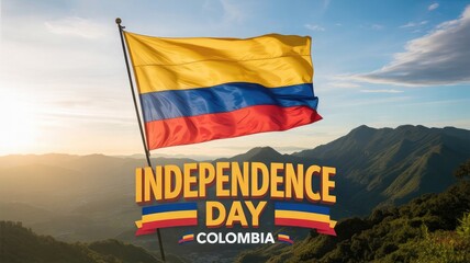 Independence Day Colombia Background Design