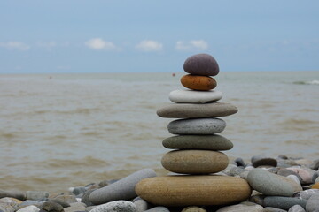 Fototapeta premium stones on the beach