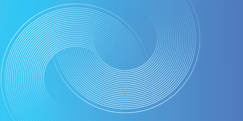 Naklejka premium Abstract futuristic background with soft white gradient circles. Defocused dynamic circle shapes.