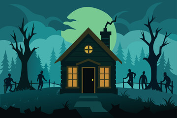 abandoned cabin overrun undead