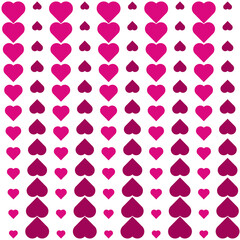 Seamless pattern with love shape