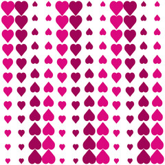 Seamless pattern with love shape