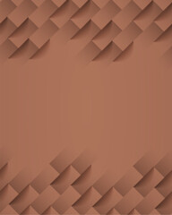 Abstract. square geometric color tone mocha mousse background. light and shadow. Vector.