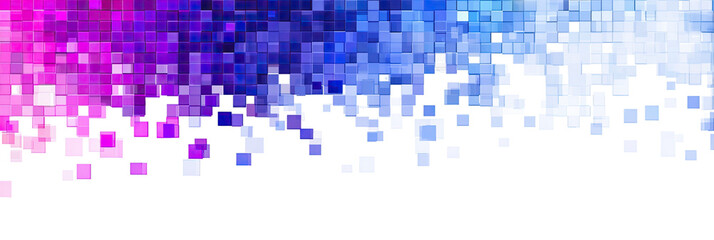 Abstract pixelated graphic with vibrant color gradients