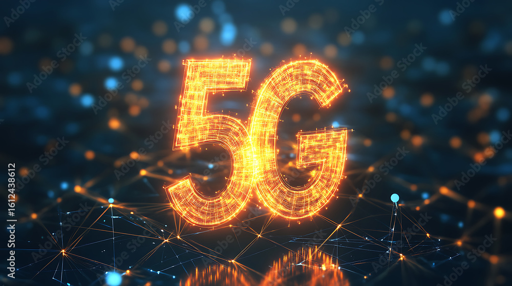 Poster a blue and orange symbol with the letter s on it. the image is of a computer screen with a blue and 