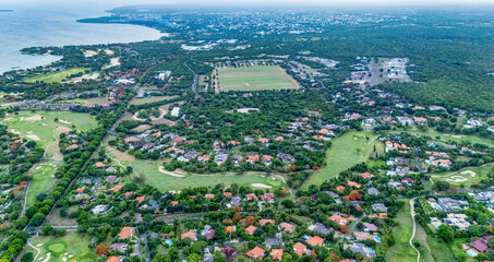 aerial view of golf course Casa De Campo Dominican Republic