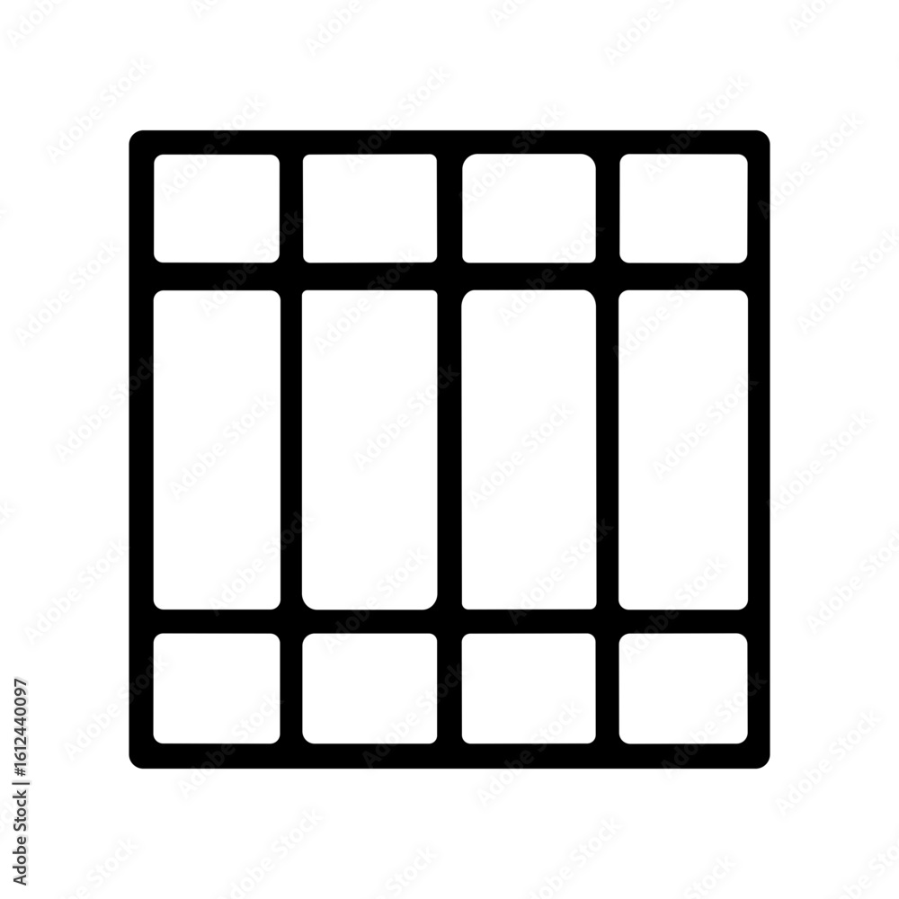 Poster simple line grid graphic square shape element frame design