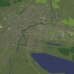 3D illustration of city and urban in Astana Kazakhstan