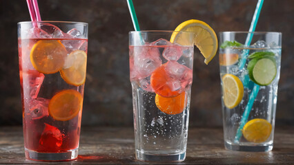 Fototapeta premium cocktail with ice