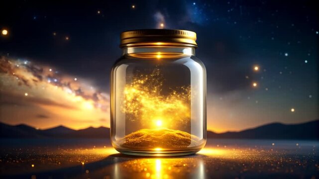 Captured Sunrise: A Celestial Jar of Memories