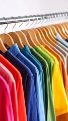 Colorful clothing rack