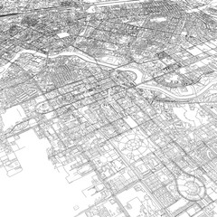 Fototapeta premium 3D illustration of city and urban in Astana Kazakhstan