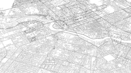 Fototapeta premium 3D illustration of city and urban in Astana Kazakhstan