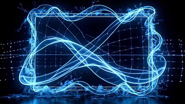 indiana ampere breathless expose of polar blueness and silvers, ampere virtual gridiron perimeter shot organize from radiant channel get into view, ampere intimation ground of beam meander