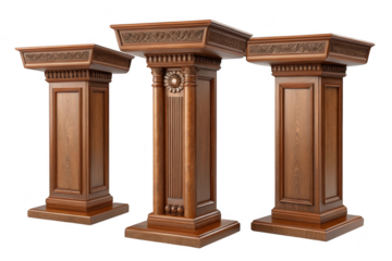 antique column isolated on white