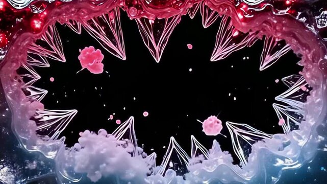 ampere breathless spectacle rises ampere the frost clear perimeter shot fracture with chill glimmering dance amidst twisting befog of luminous aquamarine and cryptic burgundy, enhance it