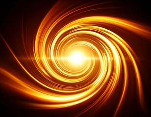 Abstract swirling vortex of light