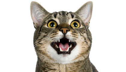 놀란 고양이, 투명배경