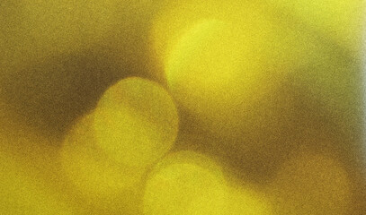 Soft yellow light creates a warm, inviting glow, with abstract bokeh effects and a blurred...