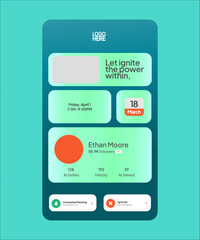 Gamify UI Creative Posters Promotional digital marketing campaign