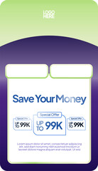 Gamify illustrated promotional poster template