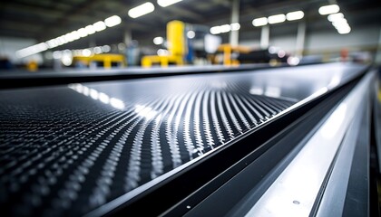 Carbon fiber sheet on production line