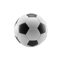 Fototapeta premium A classic black and white soccer ball isolated on white or transparent background. PNG