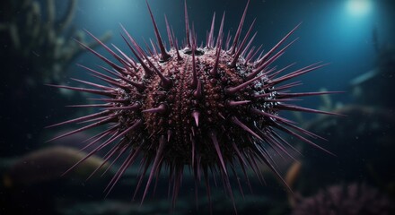 Underwater sea urchin