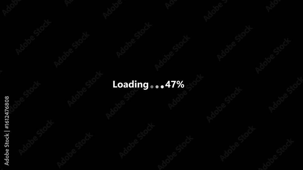 Aufkleber abstract loading progress text animation,loading icon, 0-100% loading text icon.loading animation ba