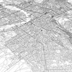 Fototapeta premium 3D illustration of city and urban in Chelyabinsk Russia