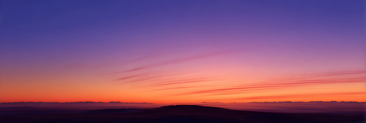 Obraz premium Tranquil Zephyr Swirling Against a Vibrant Sunset Horizon