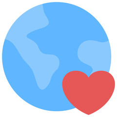 Earth Heart Icon