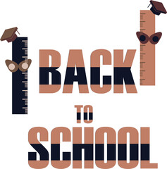 Two back to school themed ruler icons