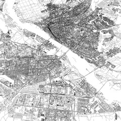 Fototapeta premium 3D illustration of city and urban in Novosibirsk Russia