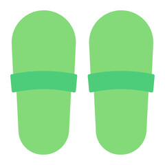 green flip flops icon