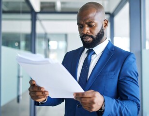 Businessman reviewing documents (1)