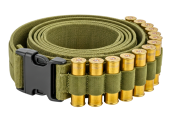 Tactical Shotgun Shell Belt with Buckle Closure
